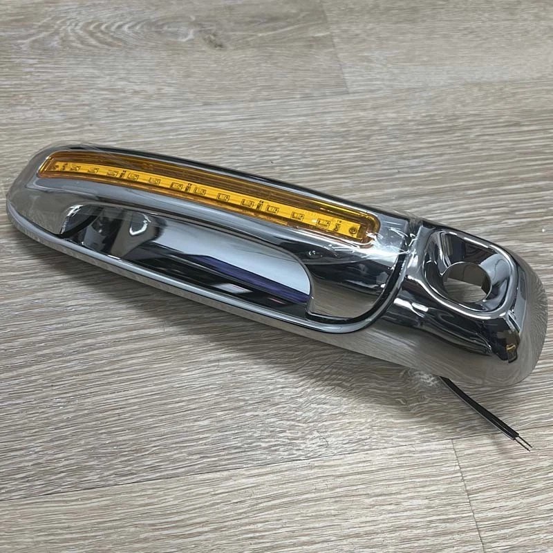 Torox LED/AMBER Chrome Door Handles w/1 Keyhole for 2002-2008 Dodge