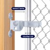 SIHAI 1-3/8" Chain Link Fence Gate Latch, Wall Mount (Flat