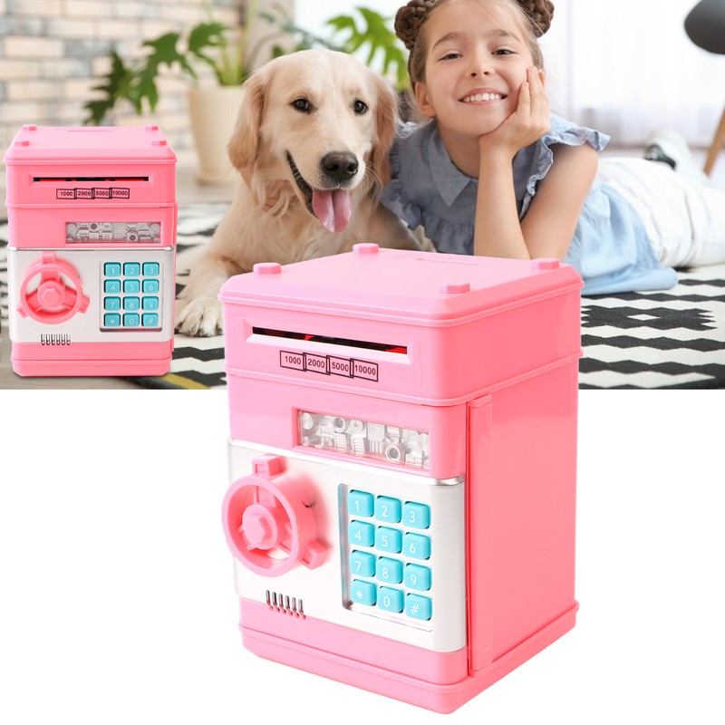 Children Money Storage Case Simulation Safe Box Shaped Password Lock