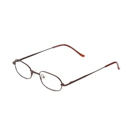 Calabria Metal Flex KIDS 1005 Oval Reading Glasses +2.75 Shiny Auburn Brown Girls