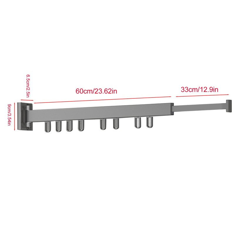 Clothes Drying Rack Aluminum Alloy Retractable Laundry Drying Rack Balcony