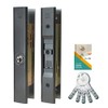 WEST333 Sliding Door Lock, Middle Lock, Replacement, Retrofit, Entrance Door,