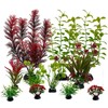 GGPEIH 11 Pcs Aquarium Decoration Artificial Pond Plants, Aquarium Plants