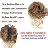 Hanaoops Claw Clip Messy Bun Hair Piece Wavy Curly Hair