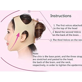 Banda Facial Adelgazante, Mascarilla Facial Adelgazante, Mascarilla Facial, Mascarilla para Dormir Reduce el Vendaje de la Barbilla Doble(XL)