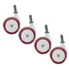 KOMBIUDA 4pcs Walker Wheels Detachable Slip Rolling Casters with Rotation