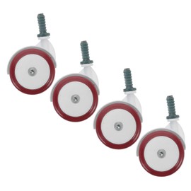 KOMBIUDA 4pcs Walker Wheels Detachable Slip Rolling Casters with Rotation for Smooth Steering Noise Reduction Design for Quiet Use