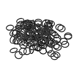 Skweawert 100 PCS Nitrile Rubber O Ring 15mm OD 12mm ID 1.5mm Width, Metric Buna-N NBR Sealing Gasket Plumbing, Gas, Automotive and Faucet Repair, Resist Oil and Heat O-Rings, Black