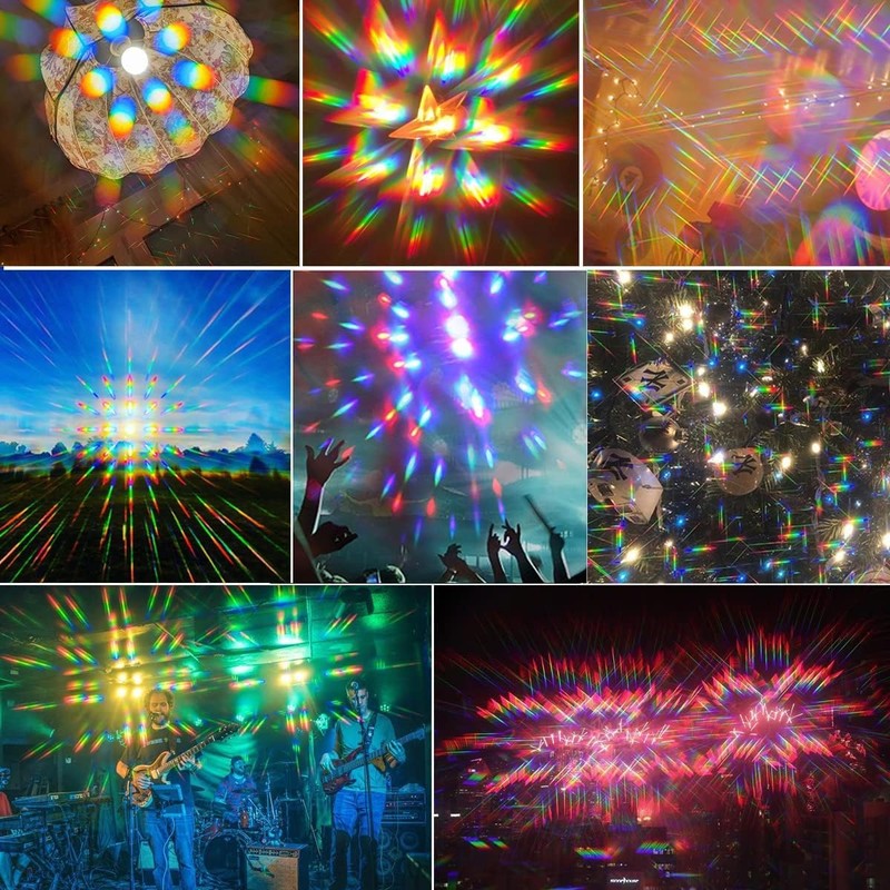 [KYO] Kaleidoscope Glasses, 3D Diffraction Glasses, Watching Light Changing, Valentine's