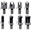 Bestgle Tenon Drill Bit Set 8 Pieces Wood Plug Cutter