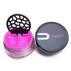 Lensbix Purist Contact Lens Case for Modern People in Simple Design (Purist Pink))