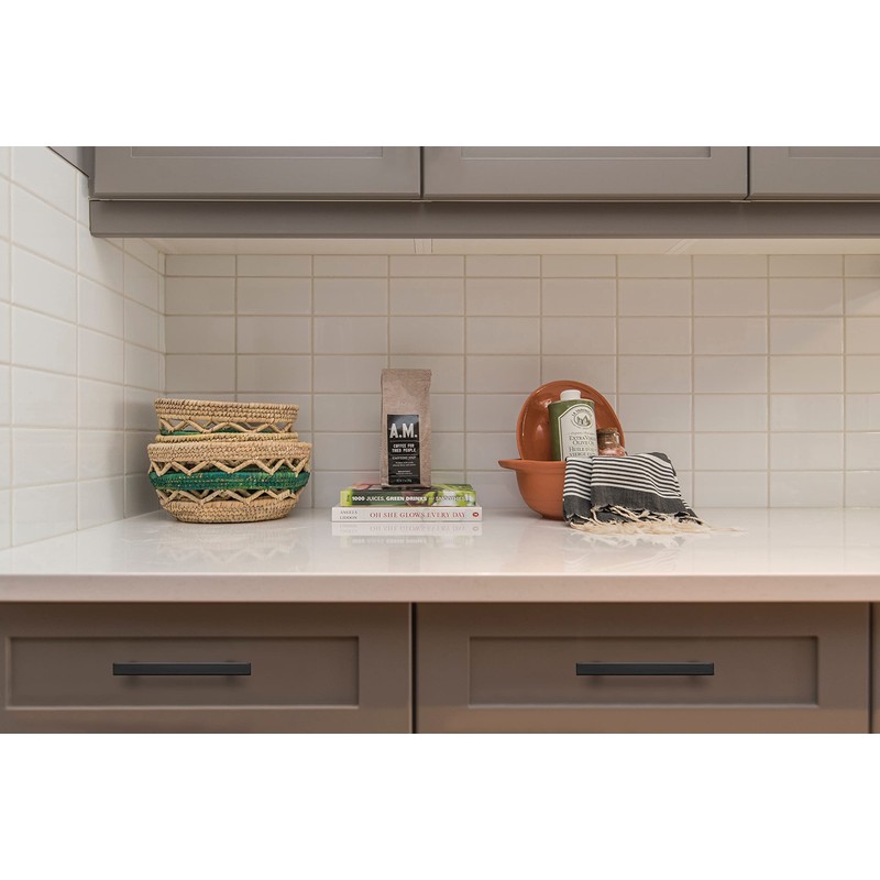 Ravinte 15 Pack 6'' Square Cabinet Pulls Matte Black Stainless