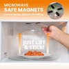 HOVER COVER Magnetic Splatter Cover, 12-Inch Clear BPA-Free Food Lid,