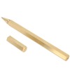 Brushed Brass Gel Pen Hexagon 0.5mm Writing Pen School Office