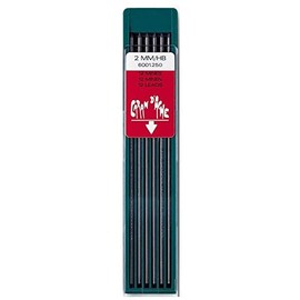 Caran d'Ache Minen Technograph 6001.250 for Fixpencil Lead Pencil HB Diameter 2 mm Case 12 Pieces Black