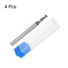 sourcing map 4pcs 3mm Dia 4mm Shank Square Nose End