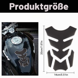 WMUVAZA Tank Pad 3D Motorcycle Tank Protection, Pack of 2 Tank Pad Tank Protection Tank Sticker for Motorcycle, Tank Pad 3D Motorcycle Tank Protection, Tank Pad Tank Protection Tank Sticker for Motorcycle Tank Protection