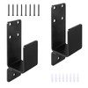 WENHUALI 2x4 Door Barricade Brackets, 2 Pack Heavy Duty Door