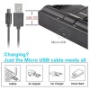 For Panasonic CGR-S006 USB Dual Charger for Panasonic Lumix DMC-FZ18