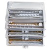 YUFONG Necklace Holder Organizer, Dustproof Necklace Box Velvet Necklace Organizer