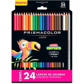 Prismacolor - Lápices de Colores Junior, Colores Surtidos, 24 Piezas, 4.0mm, No Tóxicos