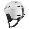 Black Crevice Adult Ski Helmet Stripe, Matt White/Black, L