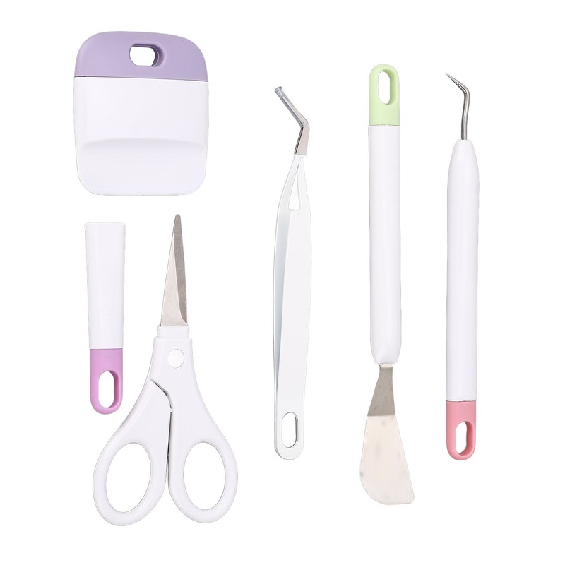 5 Pcs Vinyl Weeding Tool Set Weeder Tweezers Scraper Spatula