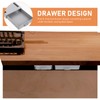 Operitacx 2pcs Hidden Drawer under Table Ground Coffee Container Dividers