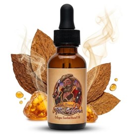 Fable Beard Co. Beard Oil - The Hero, Warm Tobacco, Light Cologne, & Mystical Amber, Natural Beard Oil for Men with Jojoba & Argan Oils, Vitamin E, Beard Hair Softener, Made in USA (1 Fl Oz)
