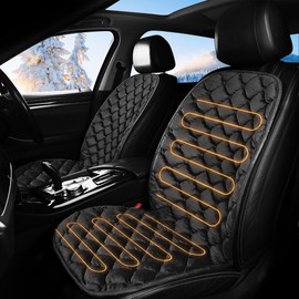 1Pcs Driver Or Passenger Winter Luxury Car Seat Cushion Thickened Cushion Black Suitable For All Kinds Of Cold Weather, Non-Slip Bottom, Fite For All Car, Pickup Truck, Rv, Box Truck Suv Accessories