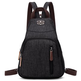 DORRISO Women's Backpacks Fashion Daypacks Small School Bag Lightweight Shoulder Bags Handbag Travel Shoulder Bag Tourism Casual Outdoor Women Backpack, black, Rucksack