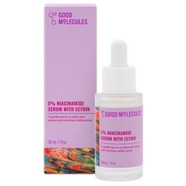 Good Molecules 5% Niacinamide Serum with Ectoin - Ultra Hydrating Serum to Target Enlarged Pores and Blemishes - Moisturizing, Pore Minimizer for Face - Skin Care