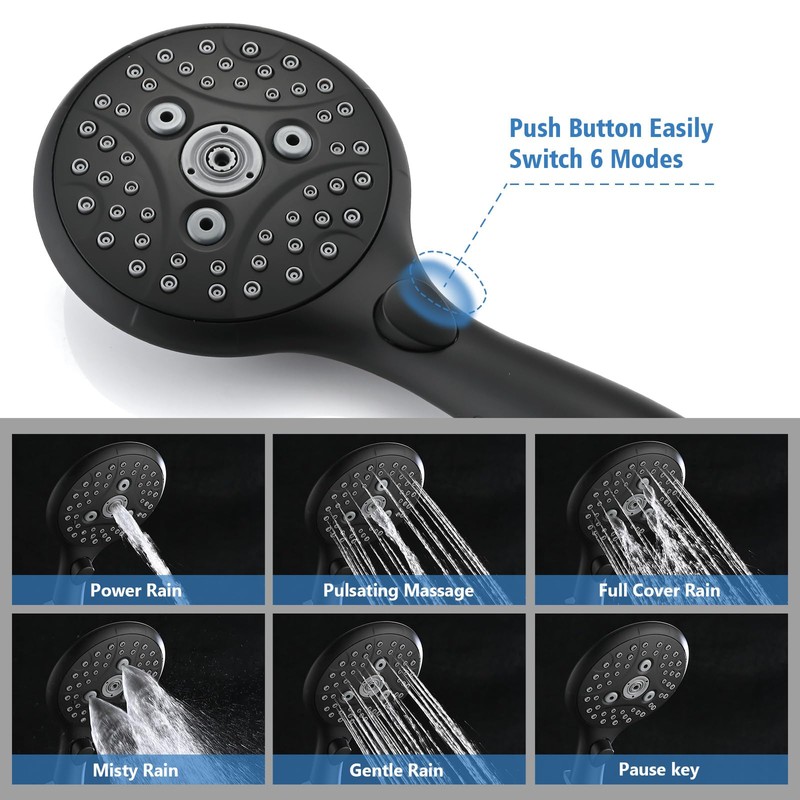 PROOX All Metal Tub Spout with Diverter Matte Black, 6