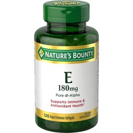 Nature's Bounty Nature's Bounty Vitamin E 400 IU Softgels Pure DL-Alpha 120 Soft Gels (Pack of 2)