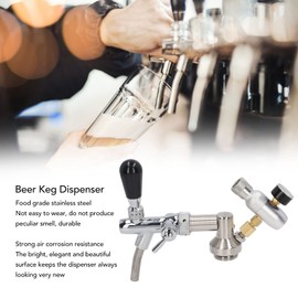 Tissting Beer Lid Dispenser Kit, Adjustable Faucet Pressure Gauge Accessories Kit,Domestic Brewing Beer Keg Regulator Equipment for Home 3.6L Keg