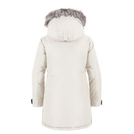 wantdo Women's Plus Size Winter Coats Thick Casual Puffer Jacket Off White XX-Large
