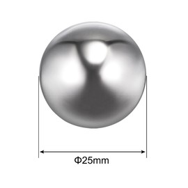 sourcing map 2 pieces steel balls ball bearings 25 mm 201 stainless steel G200 precision