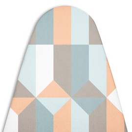 Encasa Homes Replacement Ironing Board Cover with Extra Thick Pad, Made in India, Standard (Fits Medium Boards 14 x 42 inch) Elasticated, Scorch Resistant, Durable - Blocks