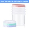 AskBed 4 Pack 16Oz (500ML) Freezer Storage Containers - airtight