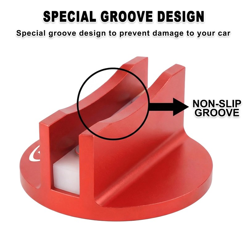 Universal Aluminum Grooved Magnetic Jack Pad