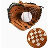 Wonninek Baseball Glove Sports Bat Gloves with Baseball PU Leather