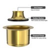 EXAKEY Extended Garbage Disposal Flange and Stopper, Kitchen Sink Drain