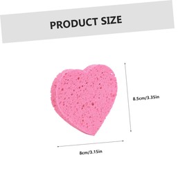 Beavorty 32pcs Heart-shape Makeup Wipes for Face Simple and Soft Face Wash Reusable Cleansing Tool for Women
