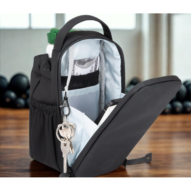 Strinologym Bolsa magnetica gym, con porta termo, resiste hasta 4