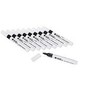 Whiteboard Drywipe Chisel Tip Blue Markers x 10 (PC)