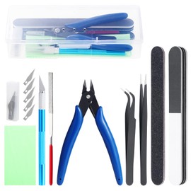 Habwea Gundam Modeler Model Kit Modeler Basic Tools for Car Aeroplane Gundam Model Kit Gunpla Tool Hobby Tool Set 9 Pieces