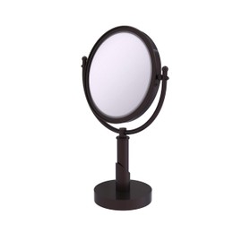 Allied Brass SH-4/5X Soho Collection 8 Inch Vanity Top 5X Magnification Make-Up Mirror, Antique Bronze