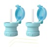 Straw Cap, 2 Pieces, Straw Cap, Stylish, Plastic Bottle, Straw
