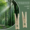 XZEIT 400 x Mini Wooden Pegs, 25 mm Natural Small