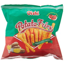 Oishi Baked Potato Fries 1.76oz, 4 Pack (Tomato Ketchup)